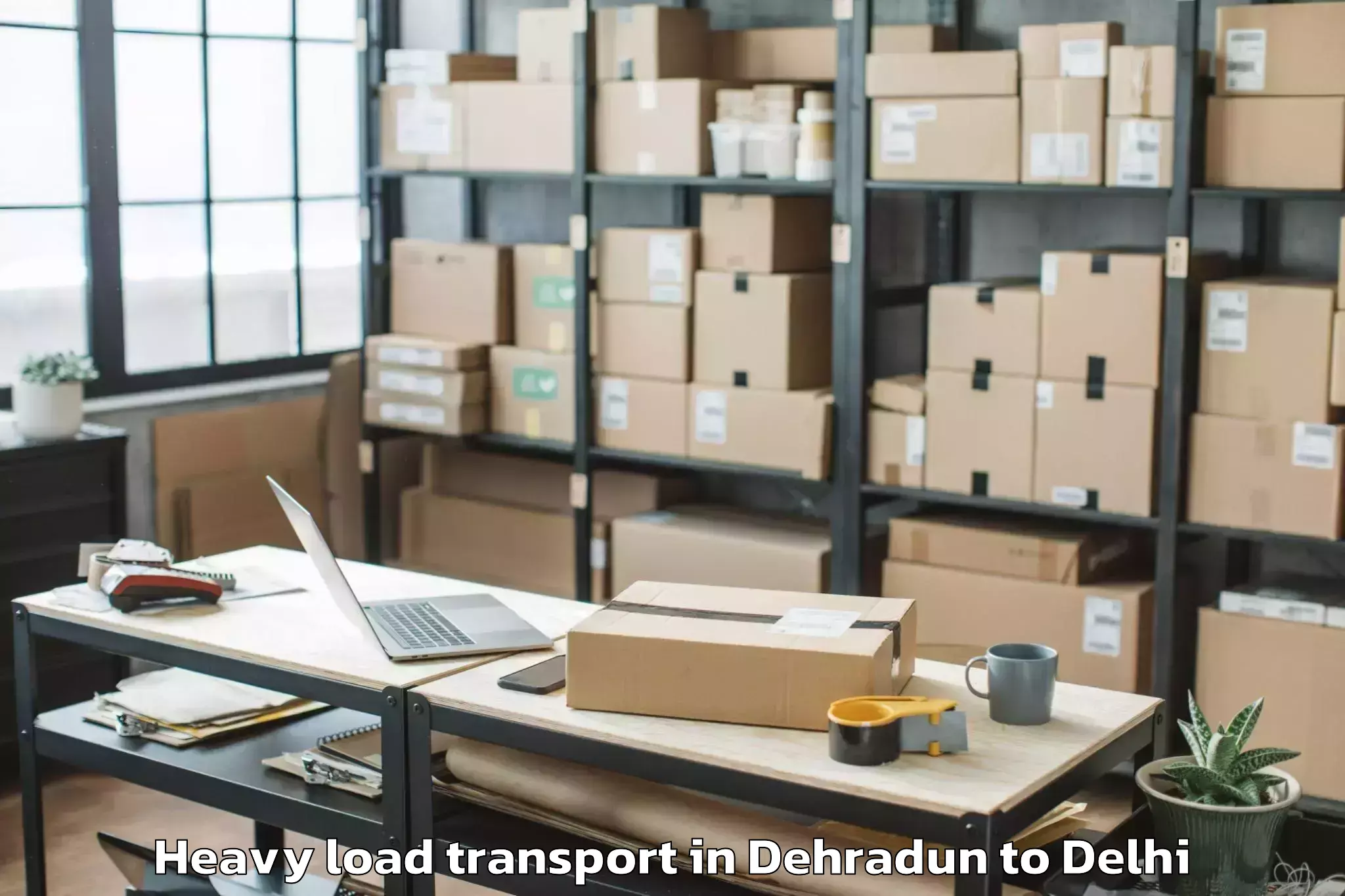 Book Dehradun to Burari Heavy Load Transport Online